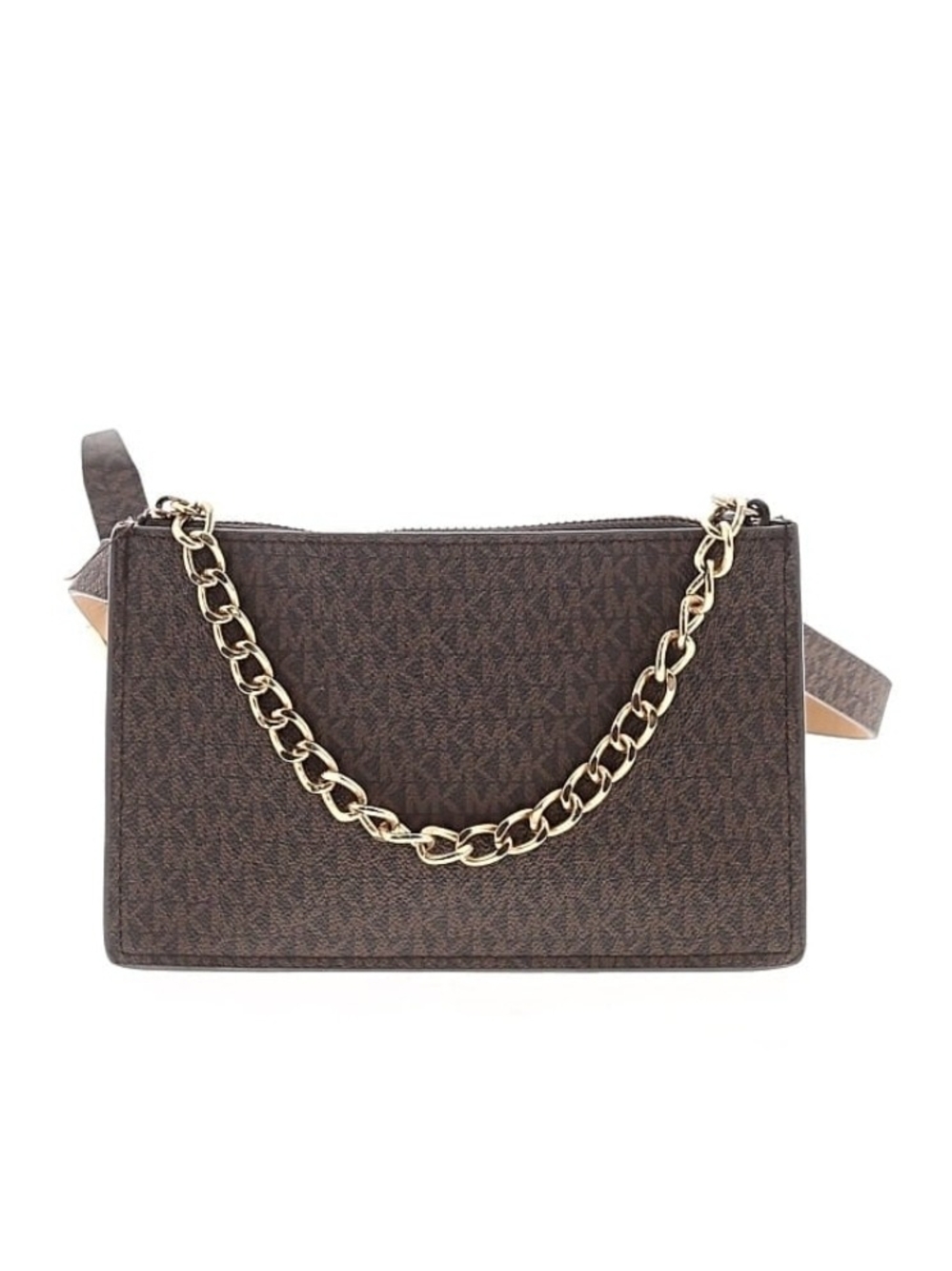 Michael Kors Brown Signature Crossbody Wallet Bag